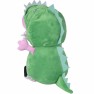 Žaislinis Peppa Pig pliušinis paršelis 28 cm su dinozauro kostiumu | Brolis George | Simba