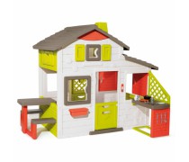 Vaikiškas žaidimų namelis su virtuvėle ir priedais 17 vnt. | Friends House | Smoby 810202