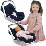 Žaislinė mėlyna lėlės nešioklė 2in1 | Inglesina Baby car seat | Smoby