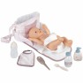 Žaislinis lėlės priežiūros rinkinys krepšyje su priedais | Baby Nurse | Smoby