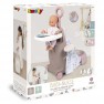 Lėlės priežiūros rinkinys | Lagaminas maitinimo kėdutė, lovytė | 3in1 Baby Nurse | Smoby