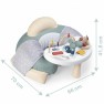 Pripučiamas fotelis su interaktyvios veiklos staliuku kūdikiams | Smoby
