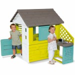 Vaikiškas žaidimų namelis vaikams - su virtuvėlė ir priedais | Pretty Playhouse and Kitchen | Smoby 810722