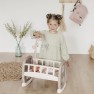 Žaislinė lėlės supama lovytė su karusele | Pastelinė | Baby Nurse | Smoby