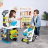 Žaislinė parduotuvėlė su pirkinių vežimėliu ir priedais 34 vnt | Supermarketas | Smoby