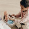 Žaislinis elektroninis lėlės priežiūros rinkinys | Lovyte, maitinimo kėdutė, lėlė ir priedai 20 vnt. | Baby Nurse | Smoby