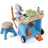 Žaislinė parduotuvė ant ratų su kėdute, skėčiu ir priedais | Stop & Go Market | Step2