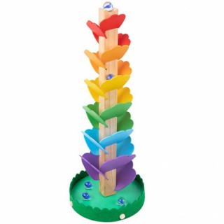 Žaislinis medinis spalvingas besisukantis bokštelis vaikams | Tooky TH731