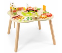 Edukacinis lavinamasis medinis veiklos stalas vaikams | Su ksilofonu ir žaidimais | PolarB | Viga 446570