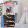 Žaislinė medinė parduotuvė - teatras vaikams | 2in1 | Viga 44501