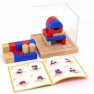 Medinės Montesori 3D kaladėlės vaikams | Viga 44659