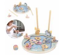 Medinis magnetinis stalo žaidimas vaikams | Pagauk žuvytę | PolarB | Viga 44080