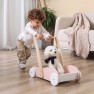 Medinis rožinis stumdukas - vaikštukas vežimėlis vaikams | PolarB | Viga 44076