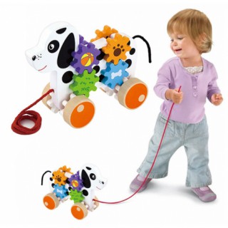 Medinis traukiamas žaislas vaikams | Šuniukas | Viga 50977