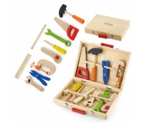 Žaislinis medinis įrankių rinkinys lagamine | Viga 50387