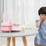 Žaislinis medinis kosmetinis staliukas vaikams | Su veidrodžiu ir priedais | Viga 44571