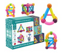 Žaislinis edukacinis magnetinis konstruktorius vaikams | Dėžėje 28 detalės | Woopie 45210