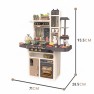 Didelė interaktyvi žaislinė virtuvėlė | Su tekančiu vandeniu ir priedais 65 vnt. | Woopie 28699