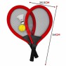 Didelių teniso ir badmintono rakečių rinkinys vaikams | Raudona | Woopie 40901