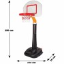 Krepšinio stovas vaikams | Reguliuojamas aukštis nuo 145 – 231 cm | Woopie 28293