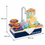 Žaislinė mini virtuvėlė su kriaukle, tekančiu vandeniu ir priedais | 2in1 Home Kitchen | Woopie 42820