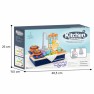Žaislinė mini virtuvėlė su kriaukle, tekančiu vandeniu ir priedais | 2in1 Home Kitchen | Woopie 42820