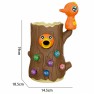 Žaislinis magnetinis įgūdžių žaidimas vaikams | Pagauk kirminą | Kelmas, geniai, kiaušinis ir 10 kirminų | Woopie 44251