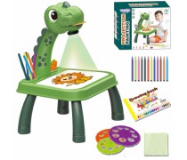 Žaislinis piešimo stalas vaikams | Su lenta ir projektoriumi | Dinozauras |  Woopie 45432
