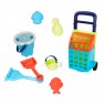 Žaislinis vežimėlis su smėlio kibirėliu ir priedais | Smėlio žaislai vaikams | Woopie 43575