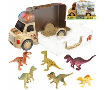 Žaislinė mašina lagaminas su 6 dinozaurų figūrėlėmis | Woopie 45388