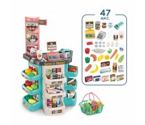 Žaislinė parduotuvė su pirkinių krepšeliu ir priedais 47 vnt | Supermarketas | Woopie 29955