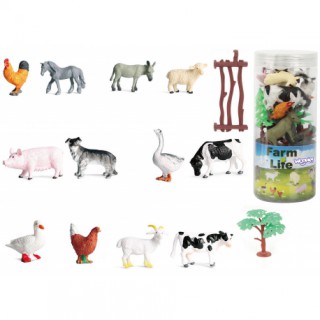 Žaislinės naminių gyvūnų figūrėlės 14 vnt. | Ferma | Woopie 45470