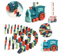 Žaislinis elektrinis traukinukas su graso efektais ir domino kaladėlėmis | 63 el. | Woopie 44596