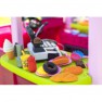 Žaidimų namelis vaikams | Maisto vagonėlis ant ratų su priedais 50 vnt. | Pink Food Truck 2in1 | Feber