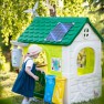 Lauko žaidimų namelis vaikams | Su saulės baterija, eko rūšiavimu ir vėjo malūnėliu | Feber