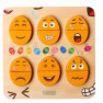 Montessori medinė emocijų atpažinimo dėlionė vaikams | Kiaušiniai su emocinėmis veido išraiškomis | Masterkidz MK19752