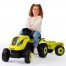 Minamas žalias XL traktorius su priekaba - vaikams nuo 3 iki 6 metų | Smoby