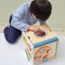Žaislinis medinis lavinamasis kubas - rūšiuoklis vaikams | 8in1 | Viga 44098