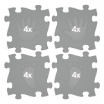 Sensorinis ortopedinis kilimėlis dėlionė rankoms ir kojoms | 16 vnt. | Puzzle Floor | Woopie 46194