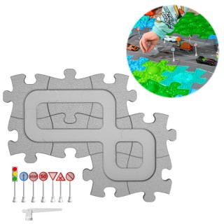 Sensorinis ortopedinis kilimėlis magnetinė mašinėlių trasa | Puzzle Floor | Woopie 46262