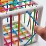 Žaislinis lankstus sensorinis kubas rūšiuotojas vaikams | 6 detalės | Woopie 44329