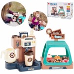 Žaislinis kavos virimo aparatas su sausainių vitrina | Woopie 40406