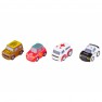 Žaislinių mašinėlių trasa su stovėjo aikštele, 4 mašinėlėmis ir interaktyviu vairu | Woopie 45579