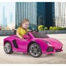 Akumuliatorinis automobilis | Lamborghini Aventador Pink 6V | Feber