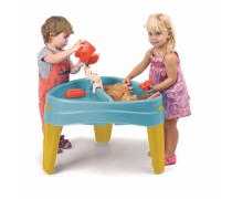 Žaislinis smėlio ir vandens stalas vaikams | Su dangčiu | CASUAL 4in1 | Feber