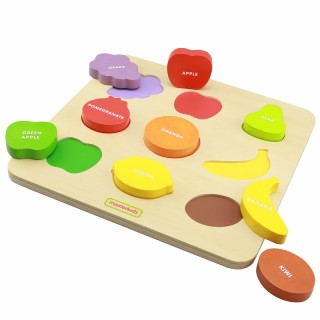 Medinis žaidimas vaikams | Colorful Fruits Montessori | Masterkidz MK09418