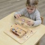 Montessori medinė emocijų atpažinimo lenta vaikams | Masterkidz MK15211