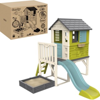 Žaidimų namelis ant polių su smėlio dėže ir čiuožykla | Stilt House | Smoby