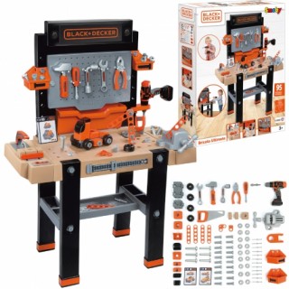 Žaislinis didelis meistro darbastalis vaikams su 95 priedais | Black & Decker | Smoby 360730