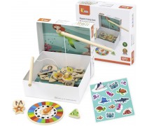 Medinis magnetinis stalo žaidimas vaikams | Pagauk žuvytę | Viga 44673